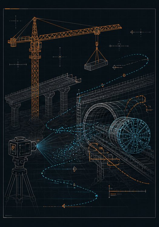 工程动画画面制作线稿示意