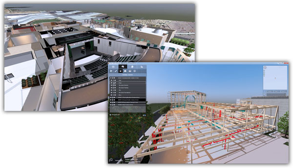FUZOR Section Cut and Visibility Controls