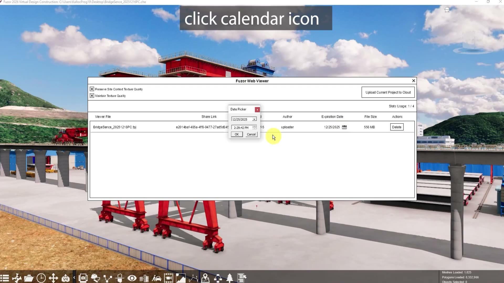 Fuzor 2026：如何生成 Fuzor Web Viewer 链接 教程封面与操作界面