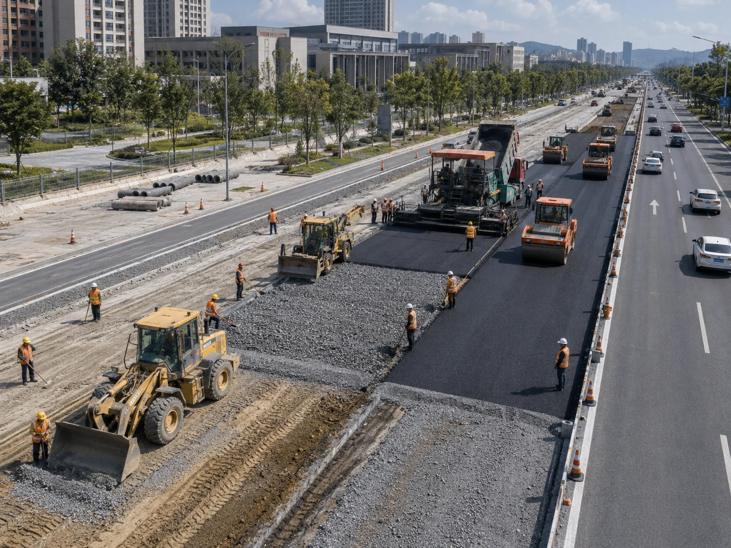 市政道路虚拟仿真教学系统操作场景